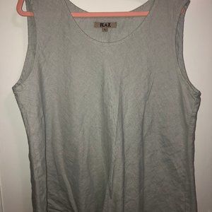NWOT Flax 100% linen sleeveless tee